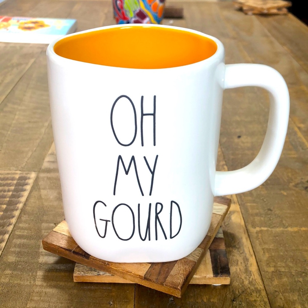 Rae Dunn Oh My Gourd Pumpkin Mug - Picture 1 of 4